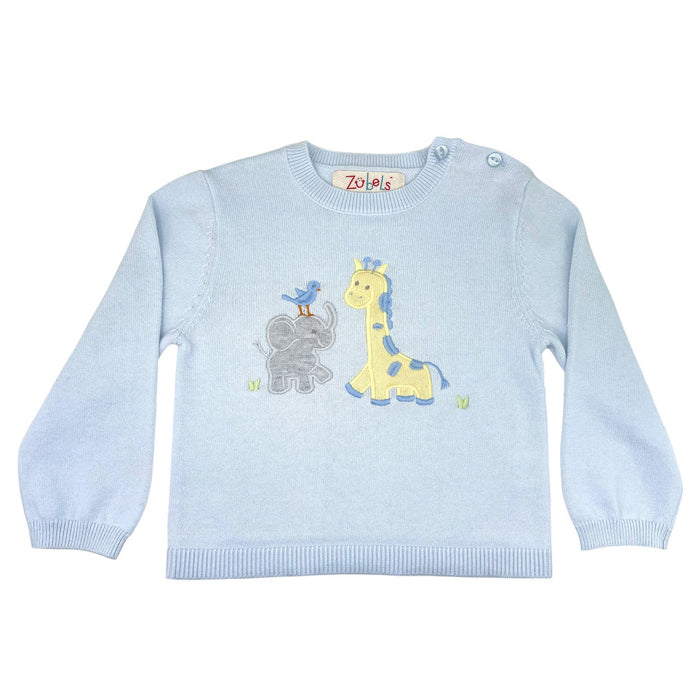 18M | Zubels | Safari Lightweight Knit Sweater in Blue | NWT