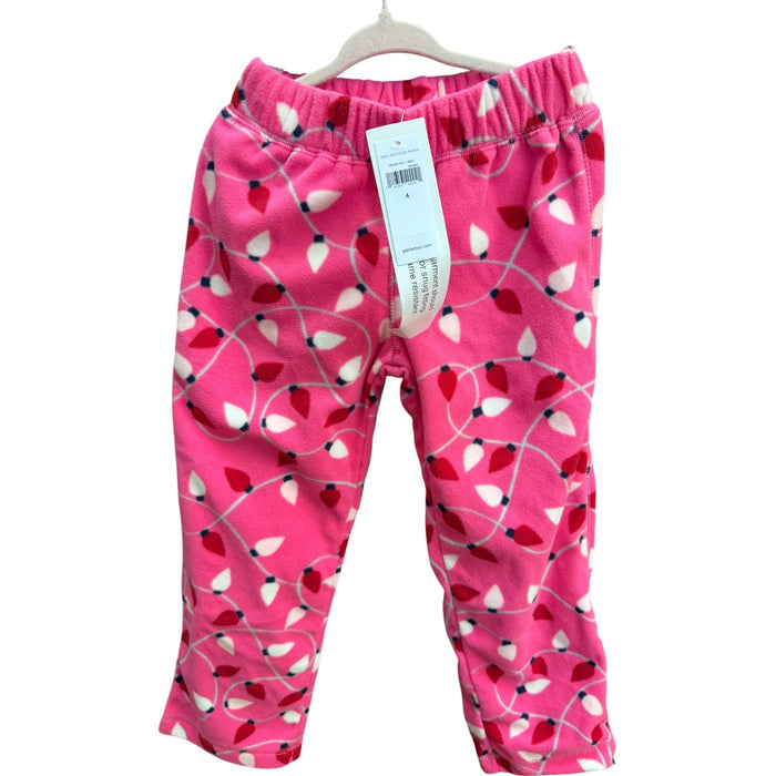 8 | Pink Christmas Tree Lights Flannel Pants | NWT