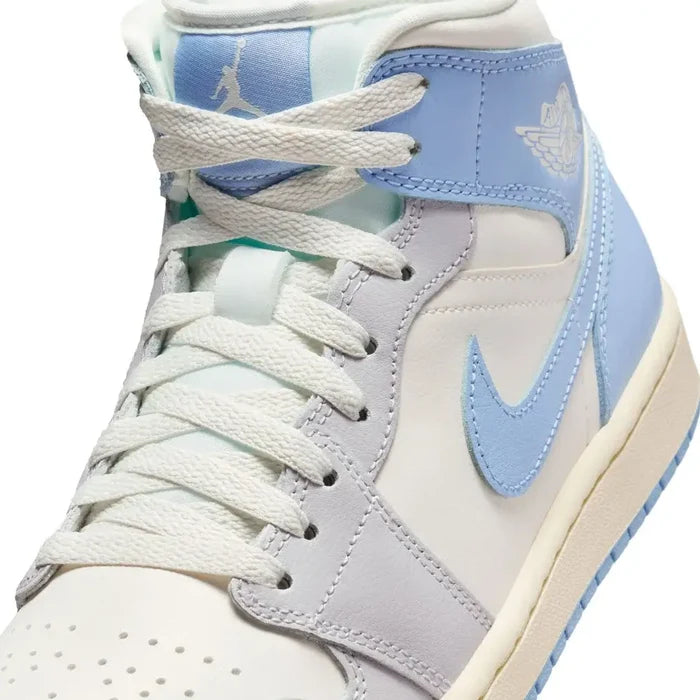 Air Jordan 1 Mid Women's Shoes Blue Color