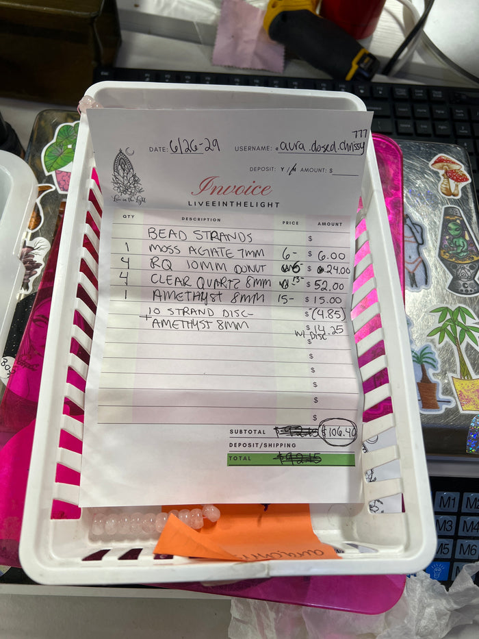 @aura.dosed.chrissy777 Wholesale Live Sale Invoice