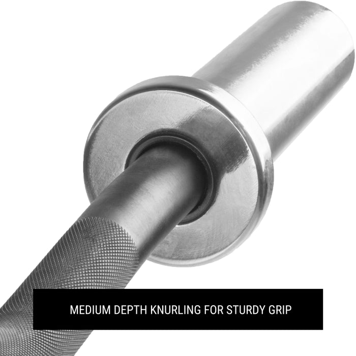 Black EZ Curl Bar, Fits Olympic Plates
