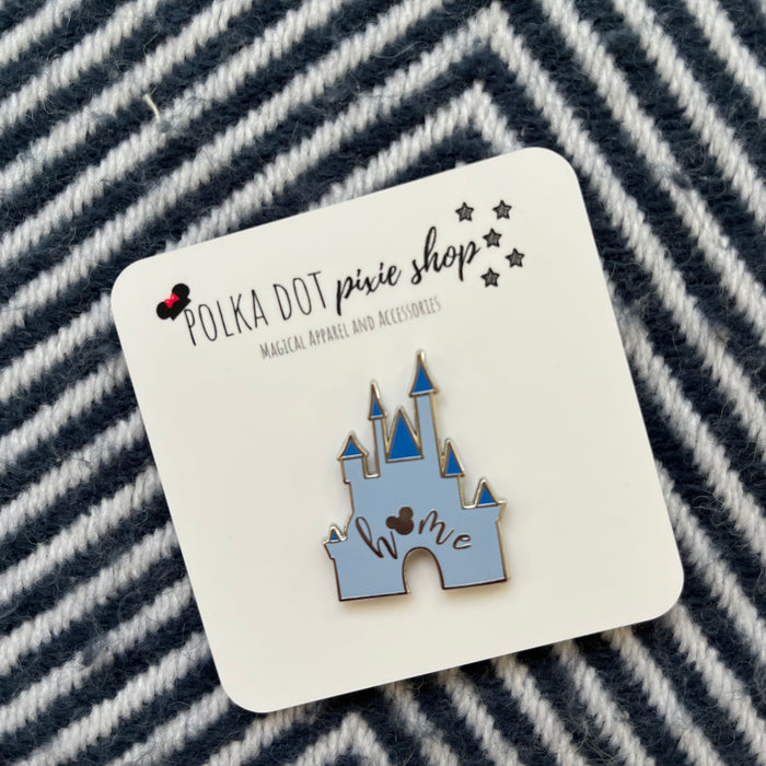Cinderella Castle BLUE Mickey Home Hard Enamel Pin READY TO SHIP