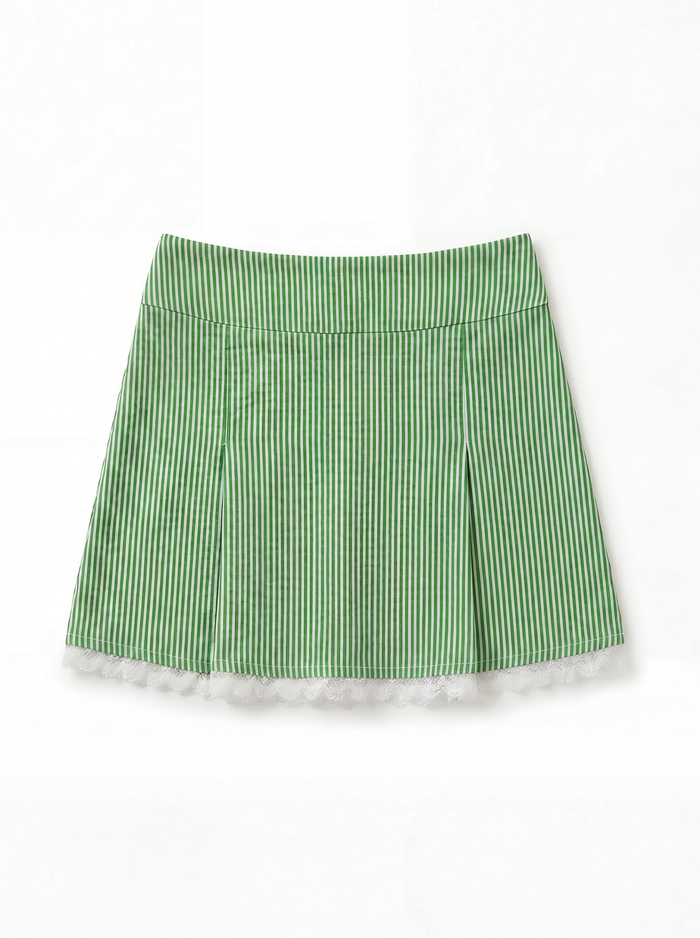 Claire Striped Lace Golf Skirt