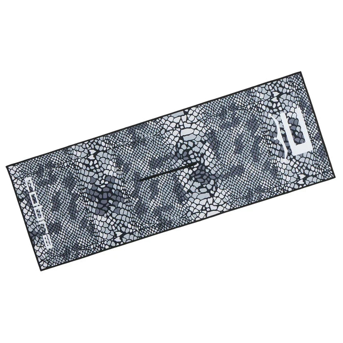Cobra Golf Men's Microfiber Snakeskin Golf Towel blue color.