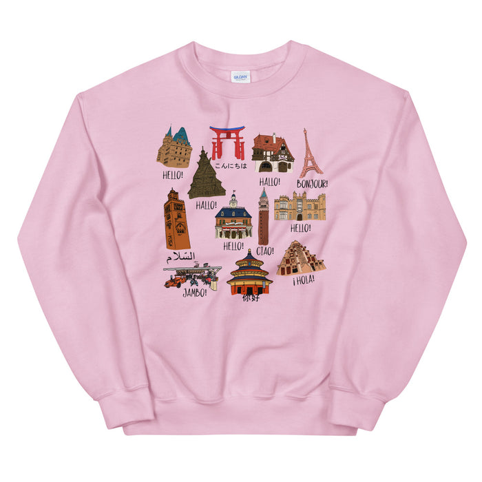 Epcot World Showcase Hello World Unisex Sweatshirt