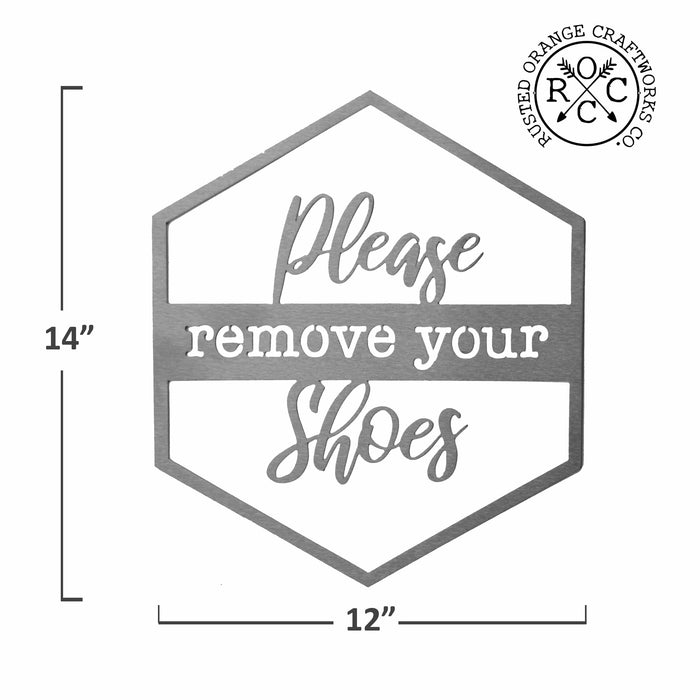 Please remove your shoes