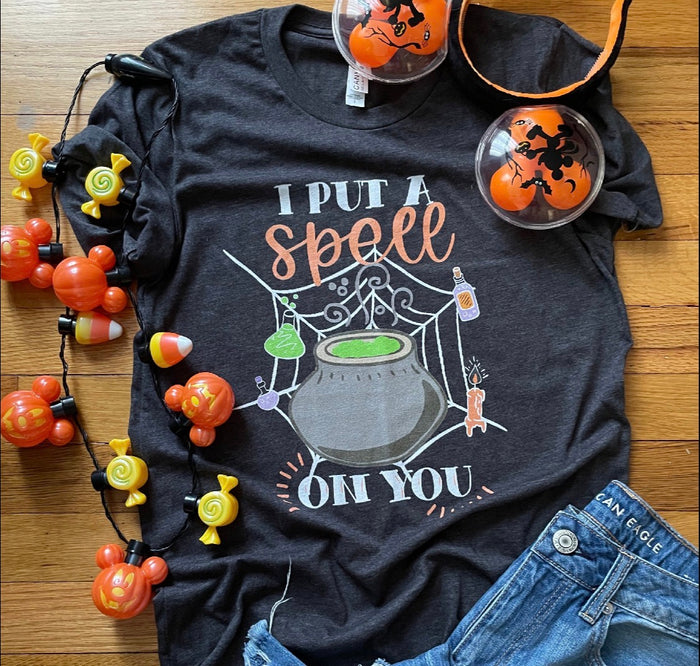 Hocus Pocus I Put a Spell on You - READY TO SHIP- Small- Dark Heather Gray