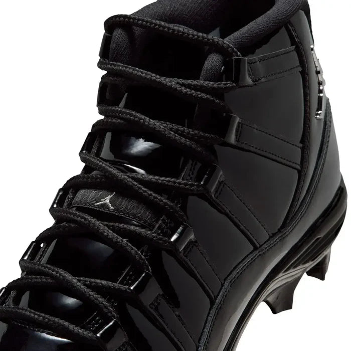 Jordan 11 Mid TD Men's Football Cleats Black Color