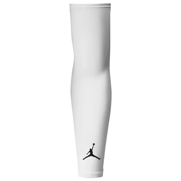 Jordan Youth Shooter Sleeves Pair White Color.
