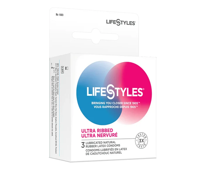 Lifestyles Ultra Ribbed - 3 pk