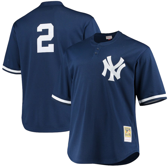 Men's New York Yankees Derek Jeter Mitchell & Ness Navy Batting Practice Replica Player Jersey
