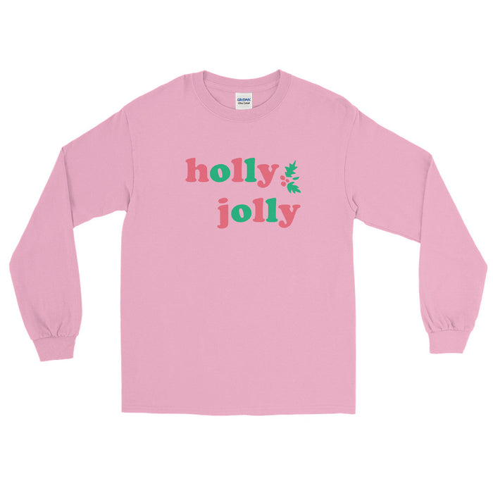 Mickey Holly Jolly Holiday Men’s Long Sleeve Shirt