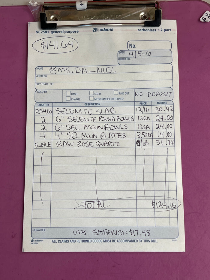 @ms.da_niel Wholesale Live Sale Invoice
