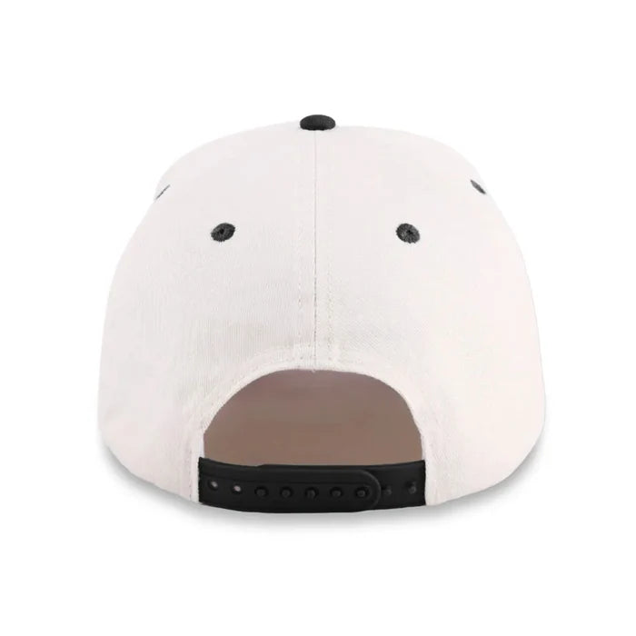 New York Classic Cap - Natural/Black color Back View
