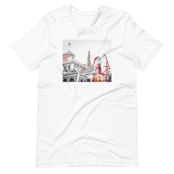 Nightmare before Christmas Photo Shirt Jack Skellington Disneyland Short-Sleeve Unisex T-Shirt
