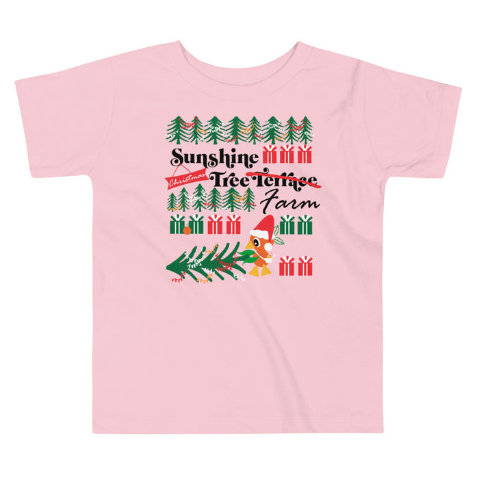 Orange Bird Christmas Toddler T-Shirt Sunshine Tree Terrace Toddler T-Shirt