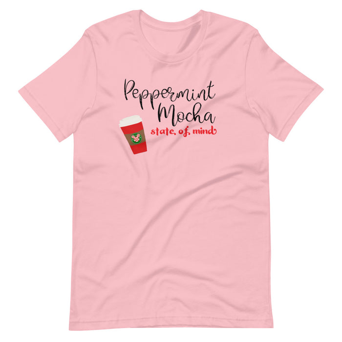 Peppermint Mocha Holiday Coffee State of Mind Short-Sleeve Unisex T-Shirt