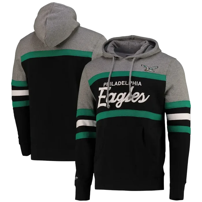Philadelphia Eagles Mitchell & Ness Head Coach Hoodie Black color