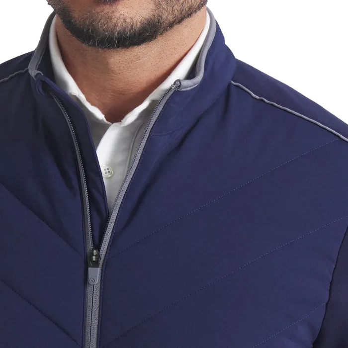 Puma Golf Men's CLOUDSPUN Fleece Hybrid BN Jacket Navy Color