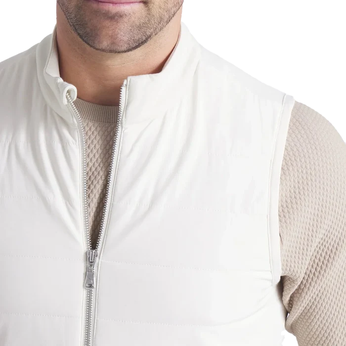 Puma Golf Men's Clubhouse Fleece Vest Tan Color