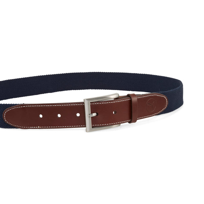 Puma Golf Needlepoint Canvas Belt Navy Color.