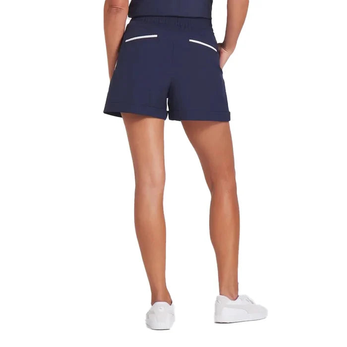 Puma Golf X AP Women Shorts Solid Navy Color
