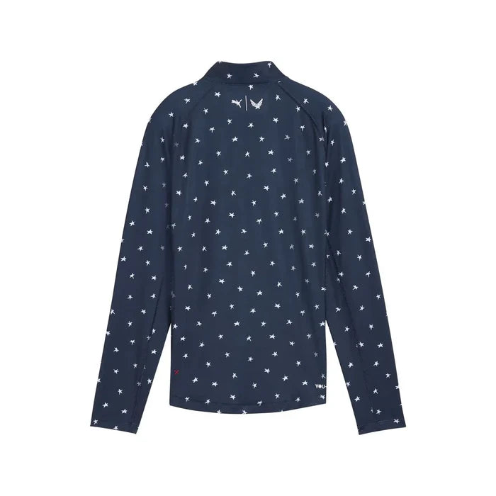 Puma Golf Women's Volition YouV Star Golf 1/4 Zip Navy Color.