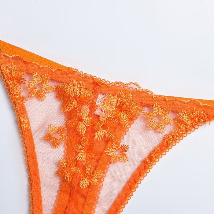Pumpkin Spice Orange flower Lingeire-Moxy Intimates