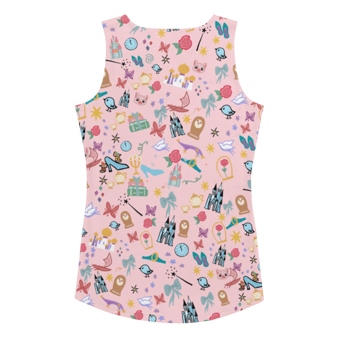 runDisney Dream Big Princess Fitted Tank Top Princess Half Marathon form fitting Tank Top
