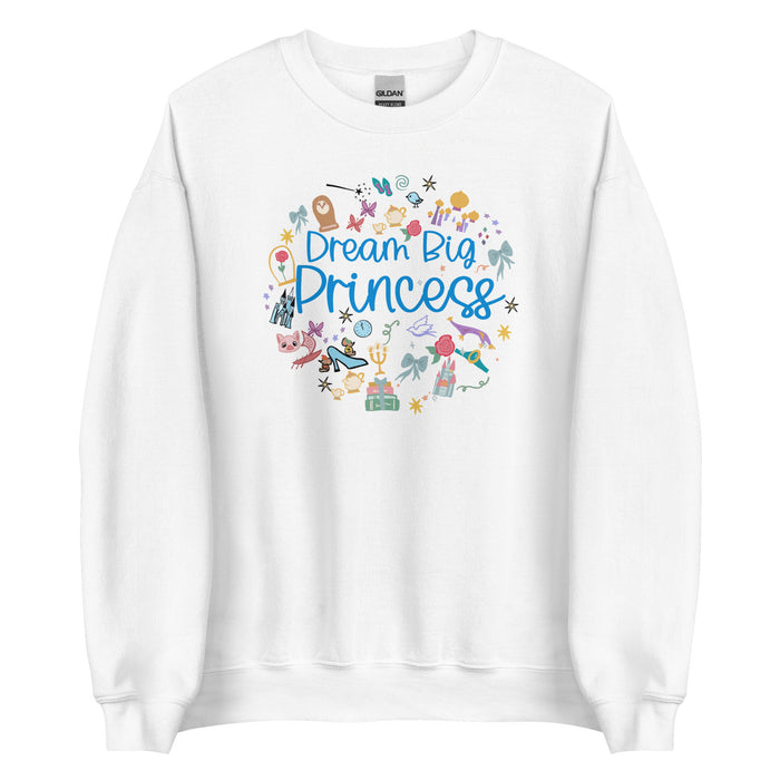 runDisney Dream Big Princess Sweatshirt Princess Half Marathon Unisex Sweatshirt