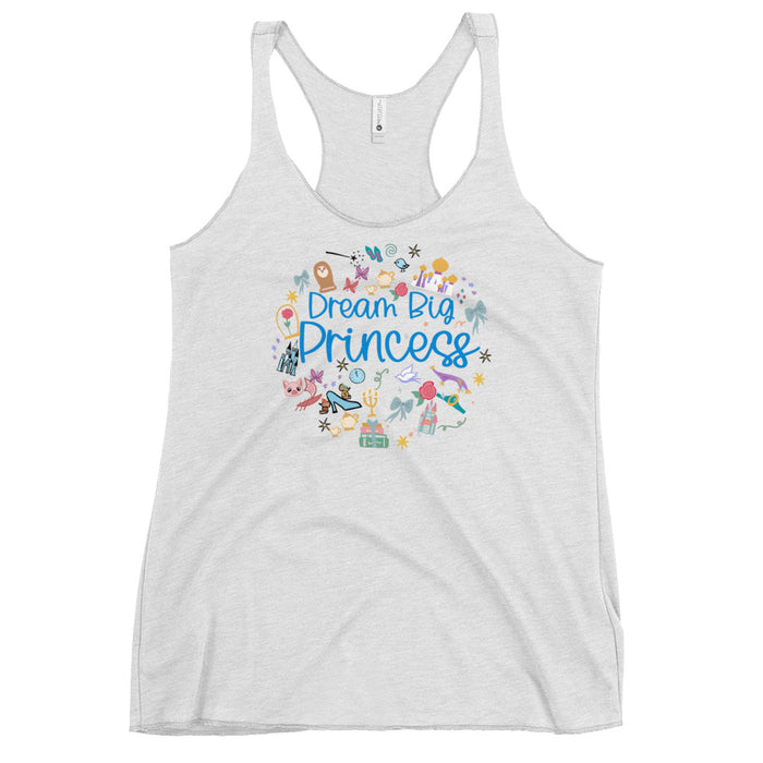 runDisney Dream Big Princess Tank Top Princess Half Marathon Racerback Tank Top
