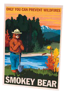 Smokey RETRO RANGER Giclee Print