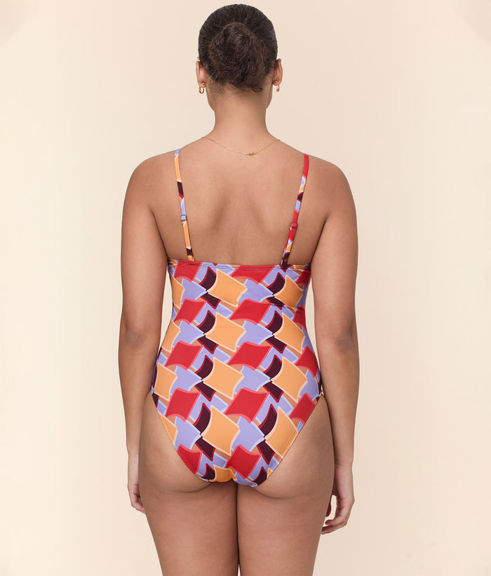 The Amalfi One Piece - Eco Nylon - Mod Geo - Classic