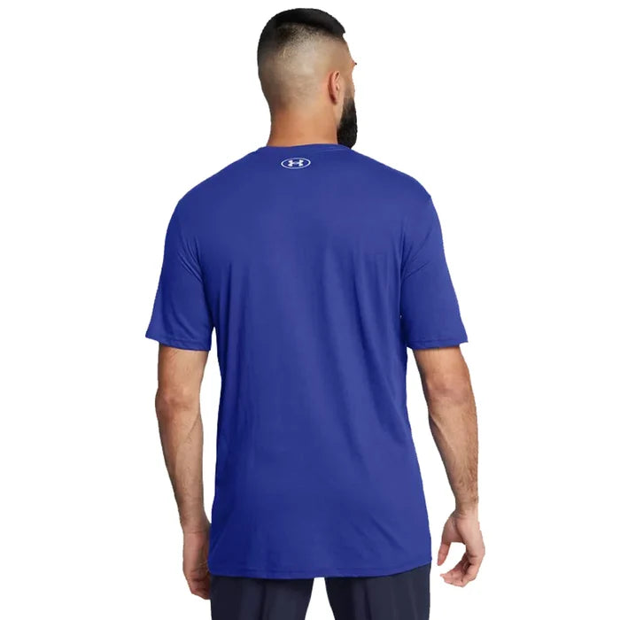 UA Men's Hockey Short Sleeve blue color