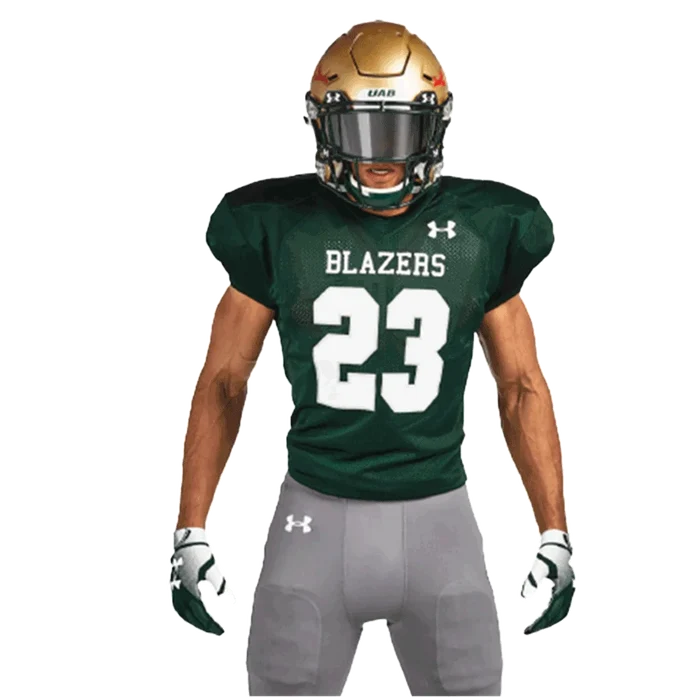 UA Men's Stock Instinct 2 Football Jersey Green color