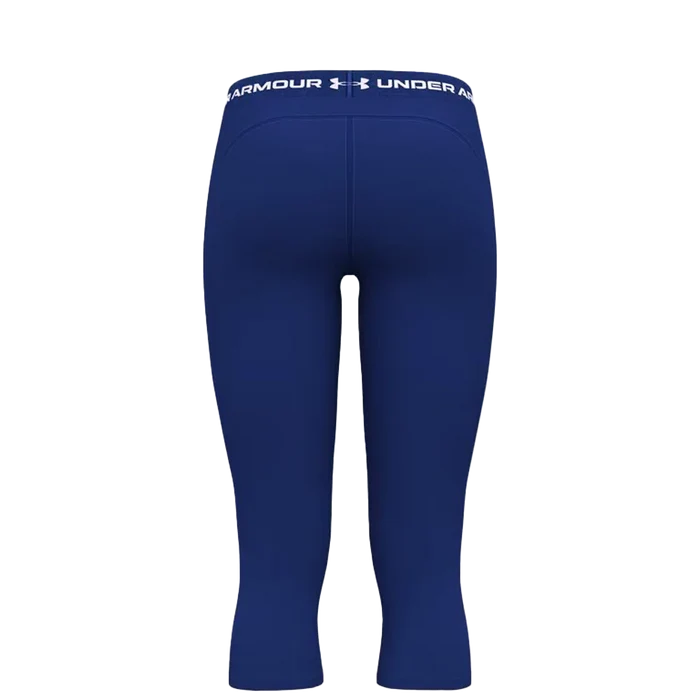 UA Women's HeatGear 3/4 Leggings blue color