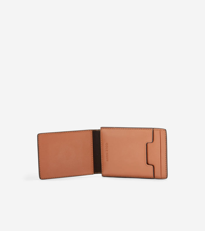 Washington Perforated Card Case-British Tan