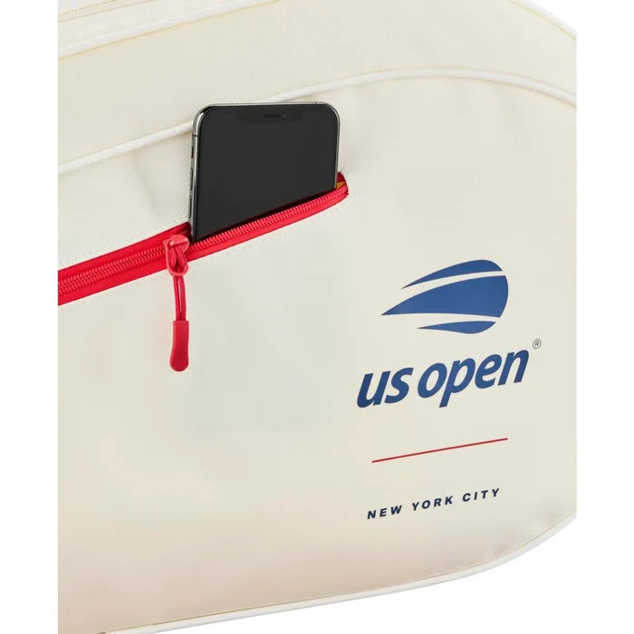 Wilson US Open 2026 Team 3 Pack Racket Bag White Color