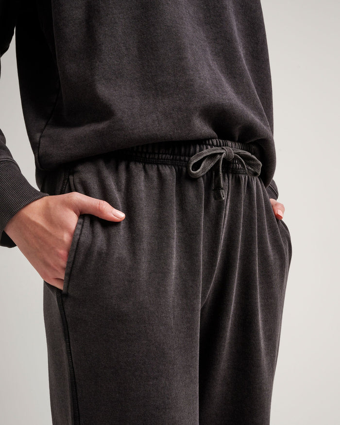 Women's Recycled Fleece Classic Sweatpant in Sage (Green) | Richer Poorer