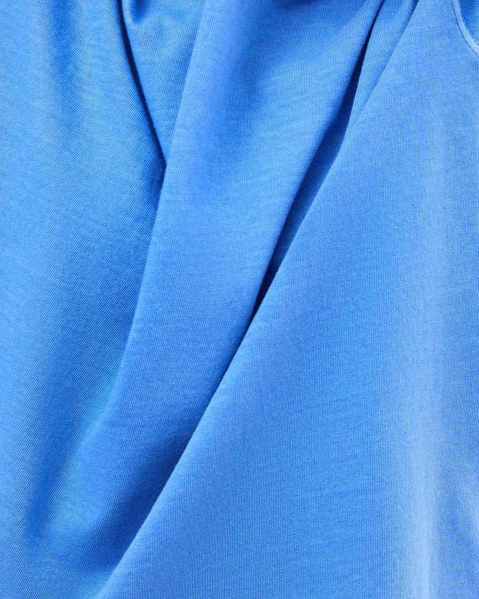 Women's Relaxed Crop Tee in Blue Steel (Blue) | Richer Poorer