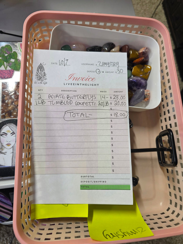 @zimystry clear out the backstock live sale invoice