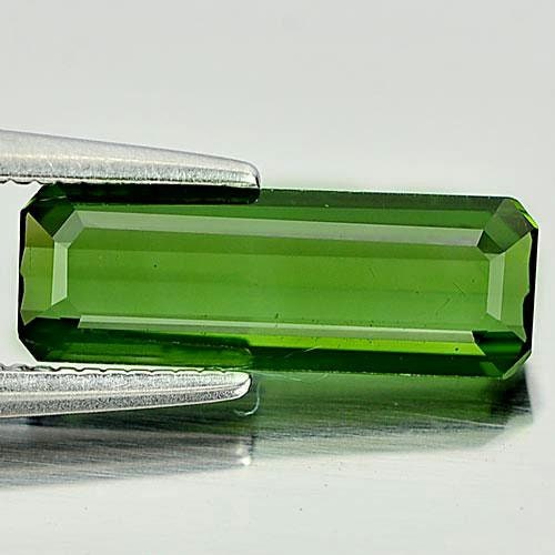 1.29ct Natural Genuine African Green Tourmaline, 13x5 Tourmaline Cut Faceted, VVS loose stone Eye Clean
