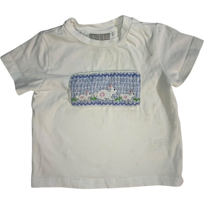 18-24M | Lil Cactus | White Bunny Short-Sleeve Shirt | GUC
