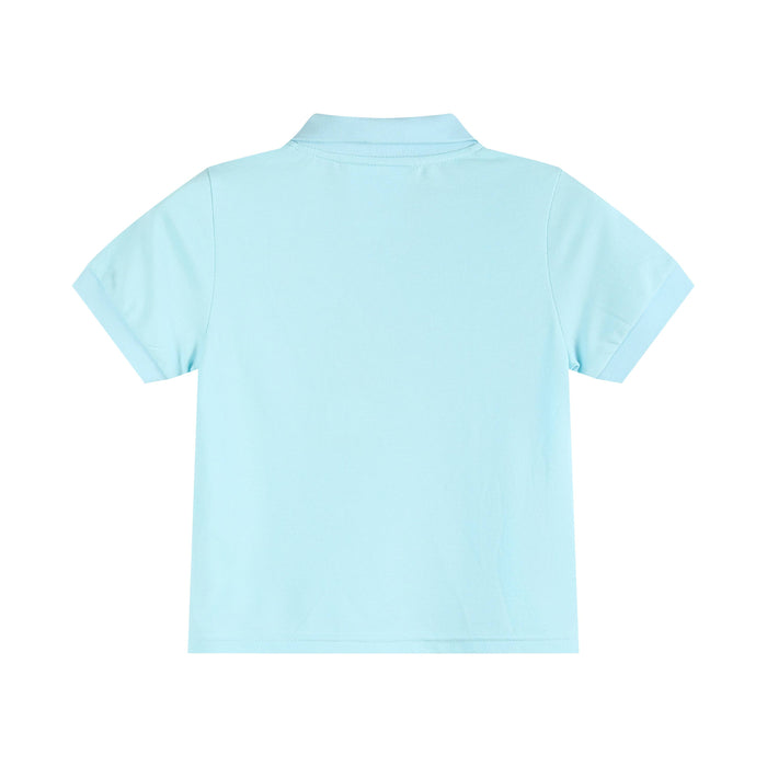 3T | Lil Cactus | Light Blue Santa Polo Shirt | NWT