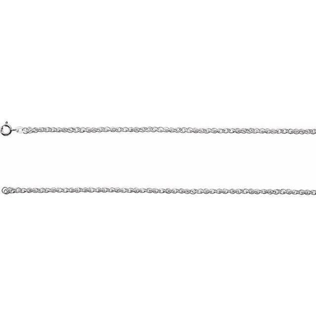 925 Solid Sterling Silver Very Light, Light, Medium, Heavy French Rope Chain 16", 18", 20", 24", New