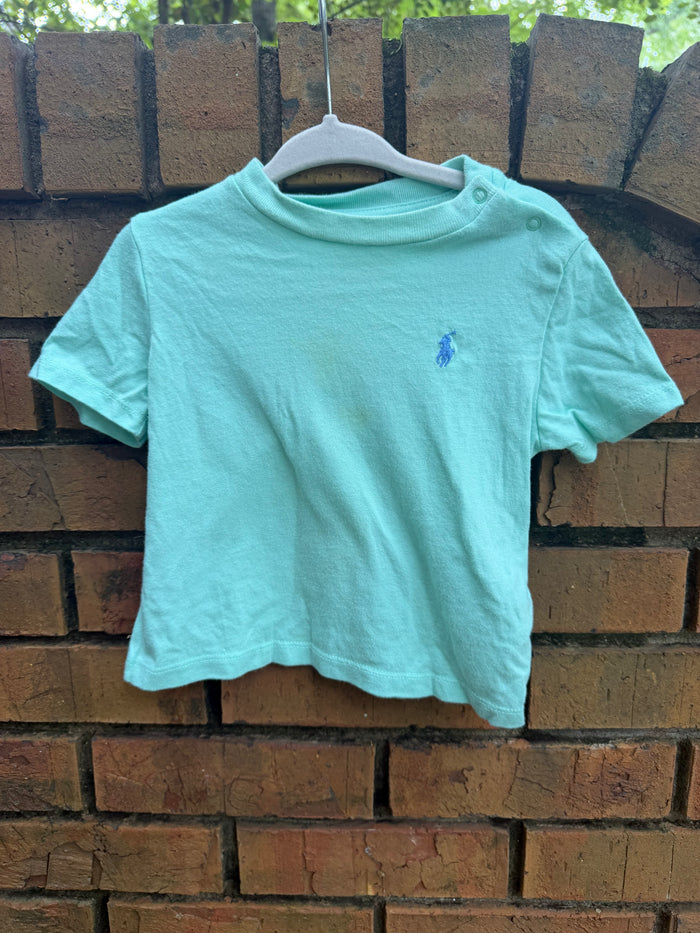 9 Month Polo Ralph Lauren Green Short-sleeve Shirt Play