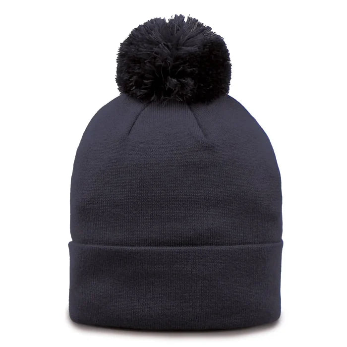 AB430RollupKnitBeaniewBall Navy color