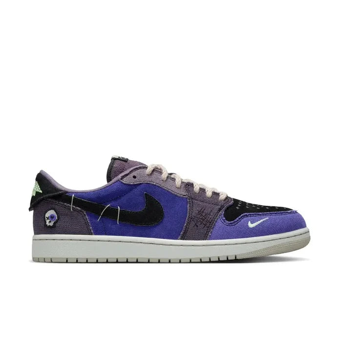 Air Jordan 1 Retro Low Men's Shoes Purple/Black color Right view