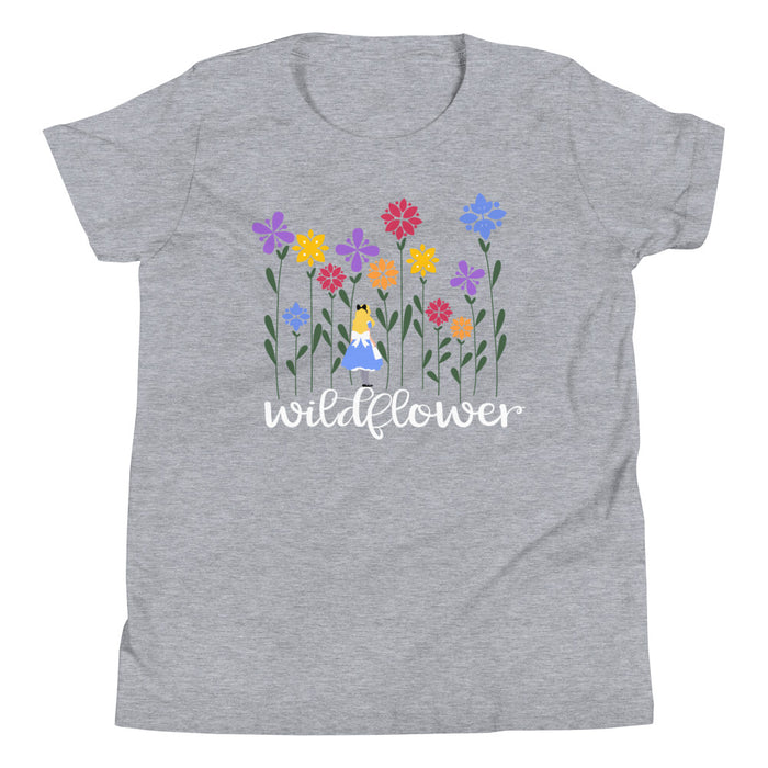 Alice in Wonderland Kids Wildflower Unisex Short Sleeve Kids T-Shirt
