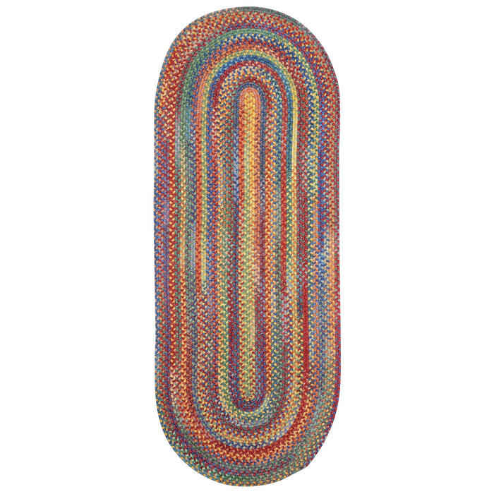 American Legacy Primary Multi Braided Rug Oval image
